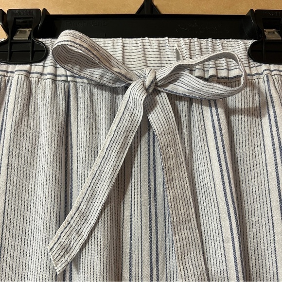Marine Layer | Aly Pant Linen Tencel Striped Wide Leg Pants High Rise Size S - Picture 5 of 13